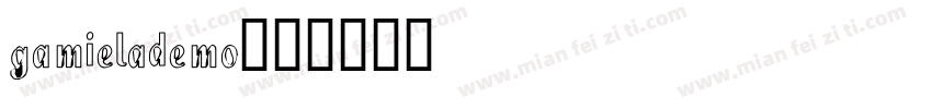 gamielademo字体转换