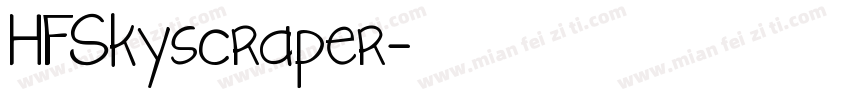 HFSkyscraper字体转换