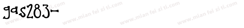 gas283字体转换