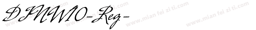 DINW10-Reg字体转换