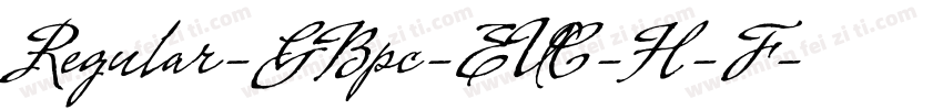 Regular-GBpc-EUC-H-F字体转换