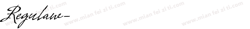 Regulaw字体转换