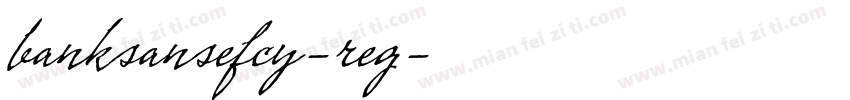 banksansefcy-reg字体转换