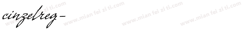 cinzelreg字体转换