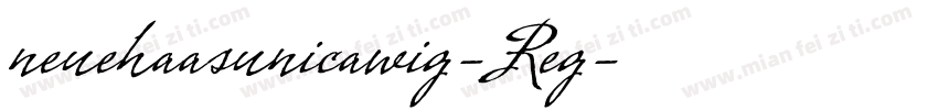 neuehaasunicawig-Reg字体转换