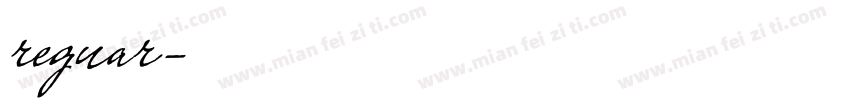 reguar字体转换
