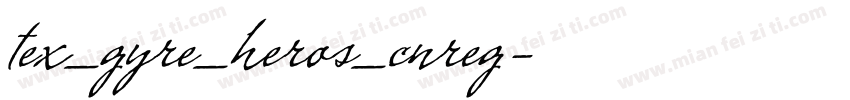 tex_gyre_heros_cnreg字体转换