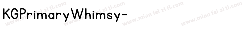 KGPrimaryWhimsy字体转换