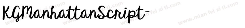 KGManhattanScript字体转换