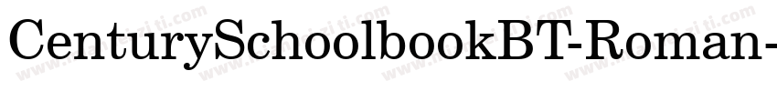 CenturySchoolbookBT-Roman字体转换
