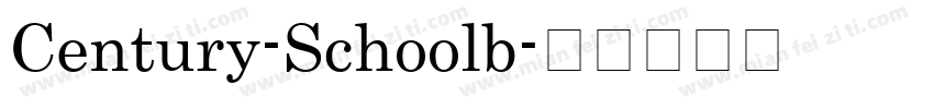 Century-Schoolb字体转换