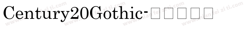 Century20Gothic字体转换