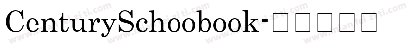 CenturySchoobook字体转换