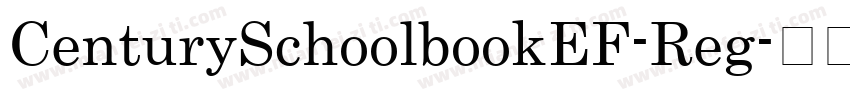 CenturySchoolbookEF-Reg字体转换