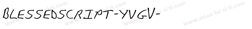 Blessedscript-yvgV字体转换