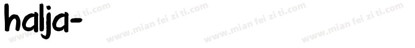 halja字体转换