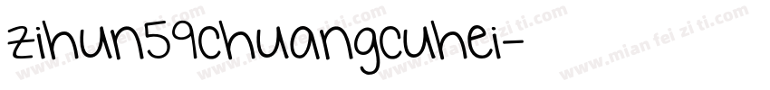 zihun59chuangcuhei字体转换
