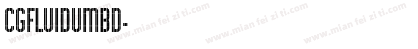 CgFluidumBd字体转换