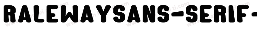 Ralewaysans-serif字体转换