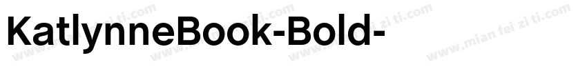 KatlynneBook-Bold字体转换
