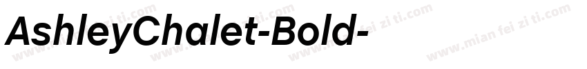 AshleyChalet-Bold字体转换