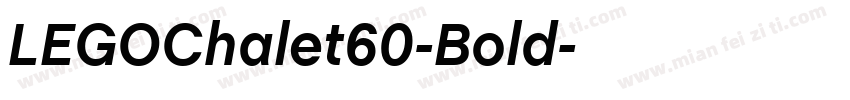 LEGOChalet60-Bold字体转换