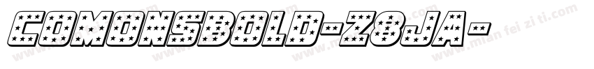 Comonsbold-z8Ja字体转换