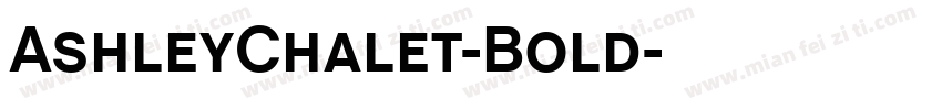 AshleyChalet-Bold字体转换