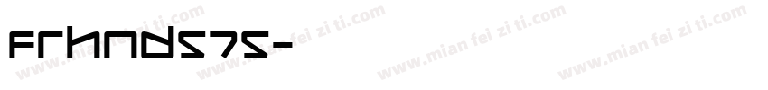 Frhnd575字体转换