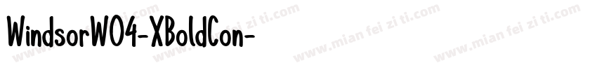 WindsorW04-XBoldCon字体转换