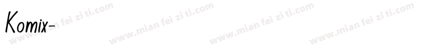 Komix字体转换
