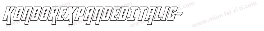 KondorExpandedItalic字体转换