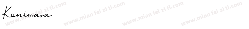 Konimasa字体转换