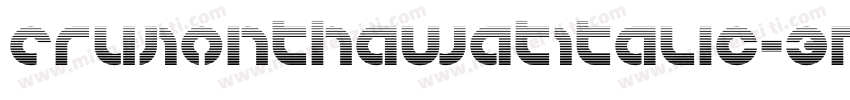 CruNonthawatItalic-3Mdz字体转换
