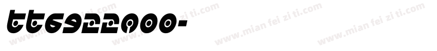 TT6922o00字体转换