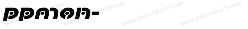 ppmon字体转换