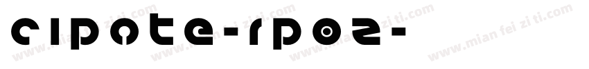 Cipote-1p0Z字体转换