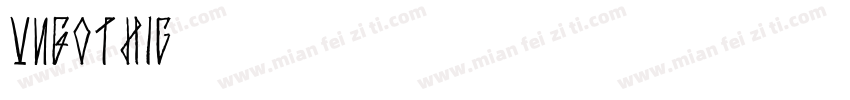 VNGOTHIC字体转换