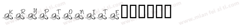 kryptonite字体转换