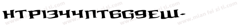 HTP1344NT6G9EW字体转换