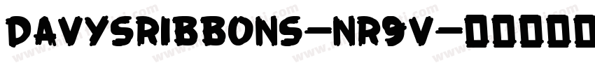 Davysribbons-nR9V字体转换