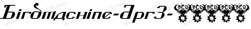 Birdmachine-Dpr3字体转换