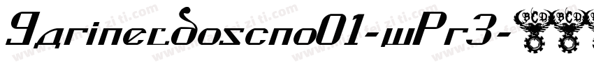 Garineldoscno01-wPr3字体转换