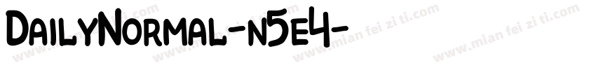 DailyNormal-n5e4字体转换