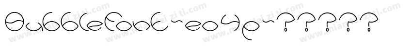 Bubblefont-eo4p字体转换