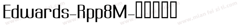 Edwards-Rpp8M字体转换