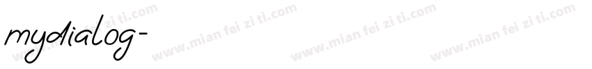 mydialog字体转换