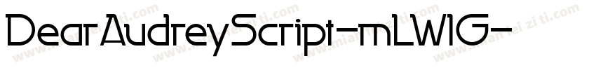 DearAudreyScript-mLWlG字体转换