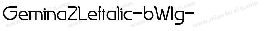 Gemina2Leftalic-6Wlg字体转换