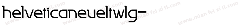 helveticaneueltwlg字体转换